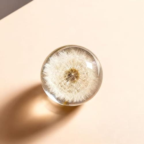 Real Dandelion Specimen Paperweight