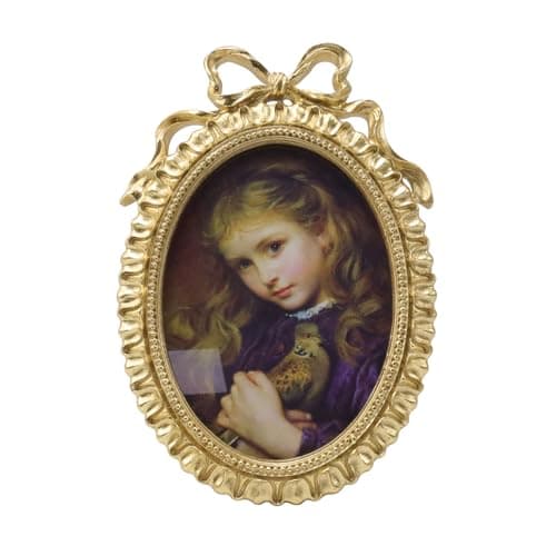 Oval Bowknot Picture Frame