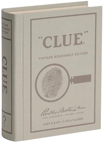 Vintage Bookshelf Clue Game