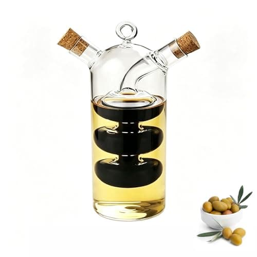 Dual-Chamber Oil and Vinegar Cruet