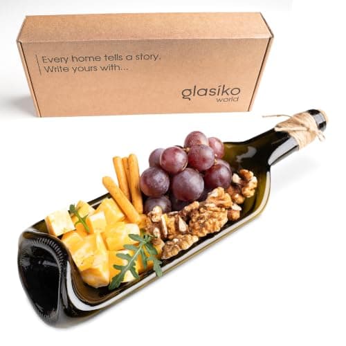 Melted Wine Bottle Serving Tray