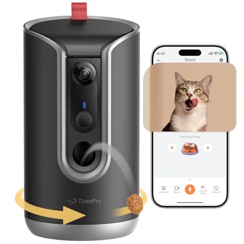 Pet Camera Treat Dispenser with WiFi