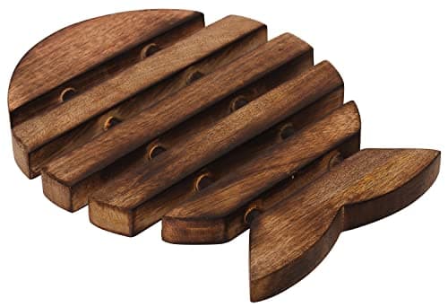 Fish-Shaped Wooden Trivet