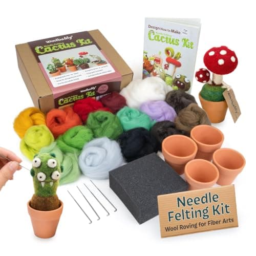 Felting Kit for Quirky Cactus Monsters