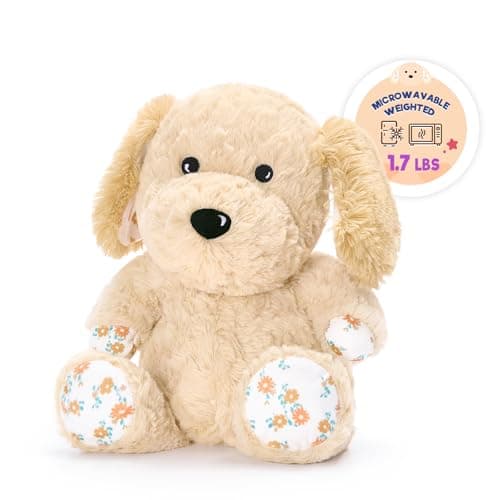 Heatable & Weighted Stuffed Dog