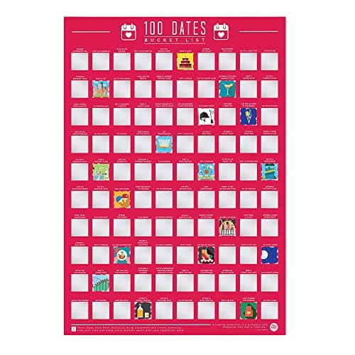 100 Dates Scratch Poster