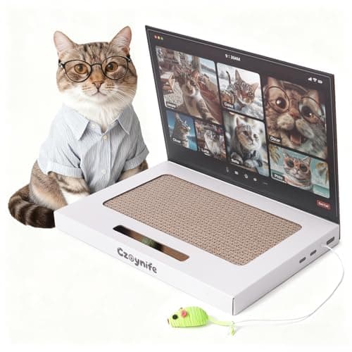Laptop-Shaped Cat Scratcher
