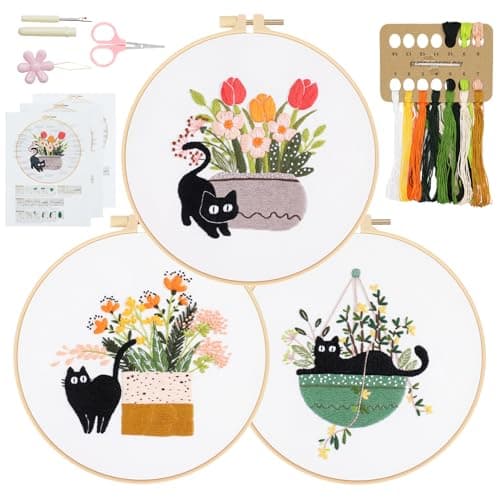 Cat Embroidery Kit