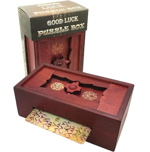 Wooden Secret Compartment Puzzle Box