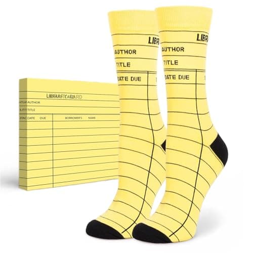 Library Card Novelty Socks