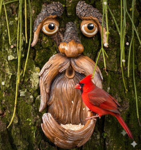 Tree Face Bird Feeder
